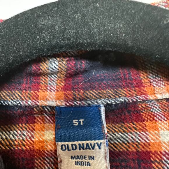 Farm Boy Plaid Flannel Button Down Shirt Kids 5T Western Deer Buck Cowboy Unique - Picture 4 of 5